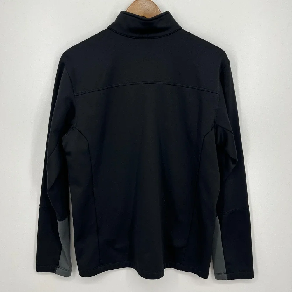 The North Face‎ 1/2 Zip Pullover Sweatshirt Men's L Black Zip Pocket TNF Logo